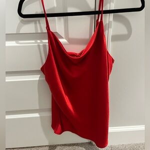 NWT- Boutique Red Cowl Neck Tank- Size M